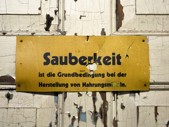 Sauberkeit ist die Grundbedingung